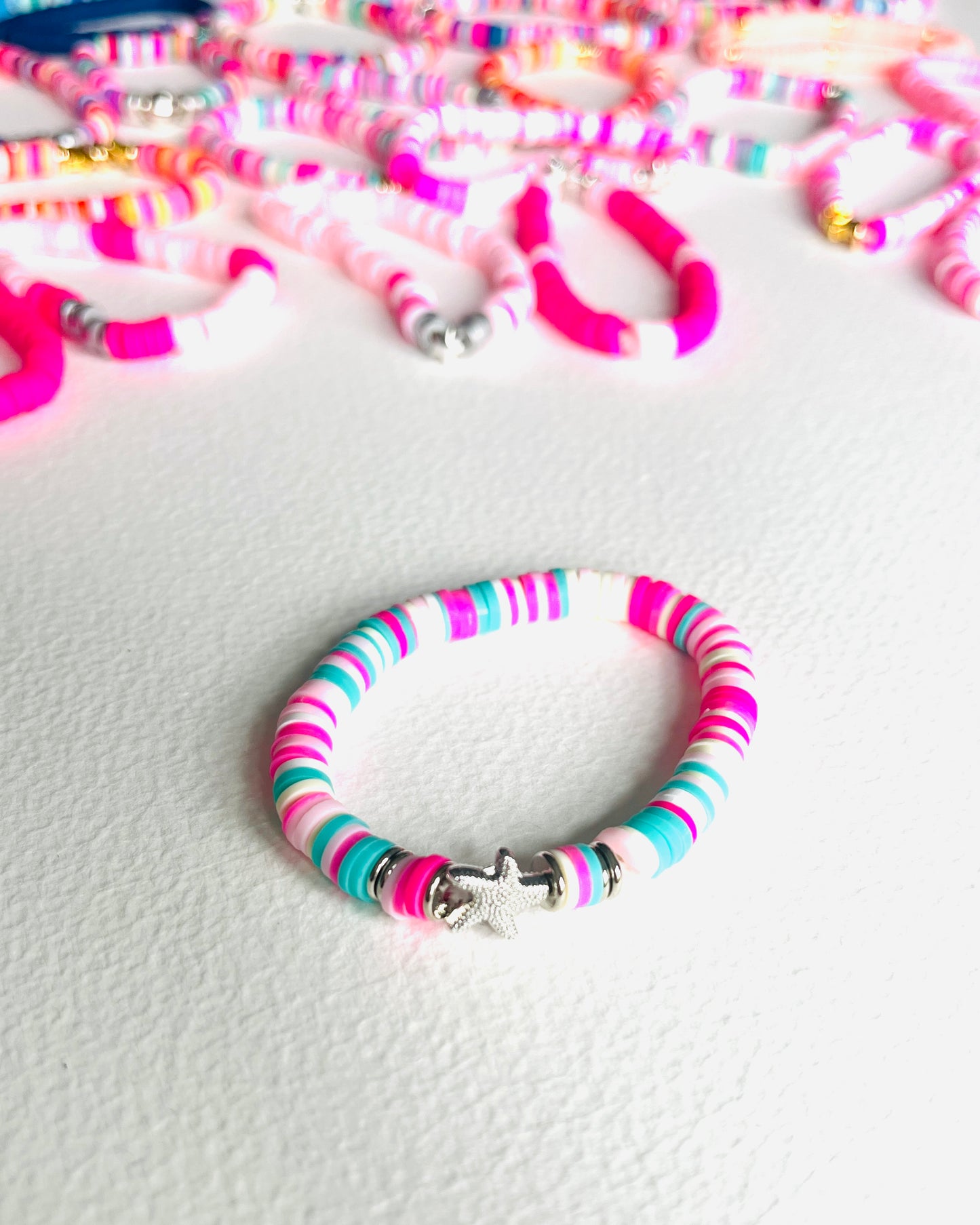 Happy Heishi bead bracelets!