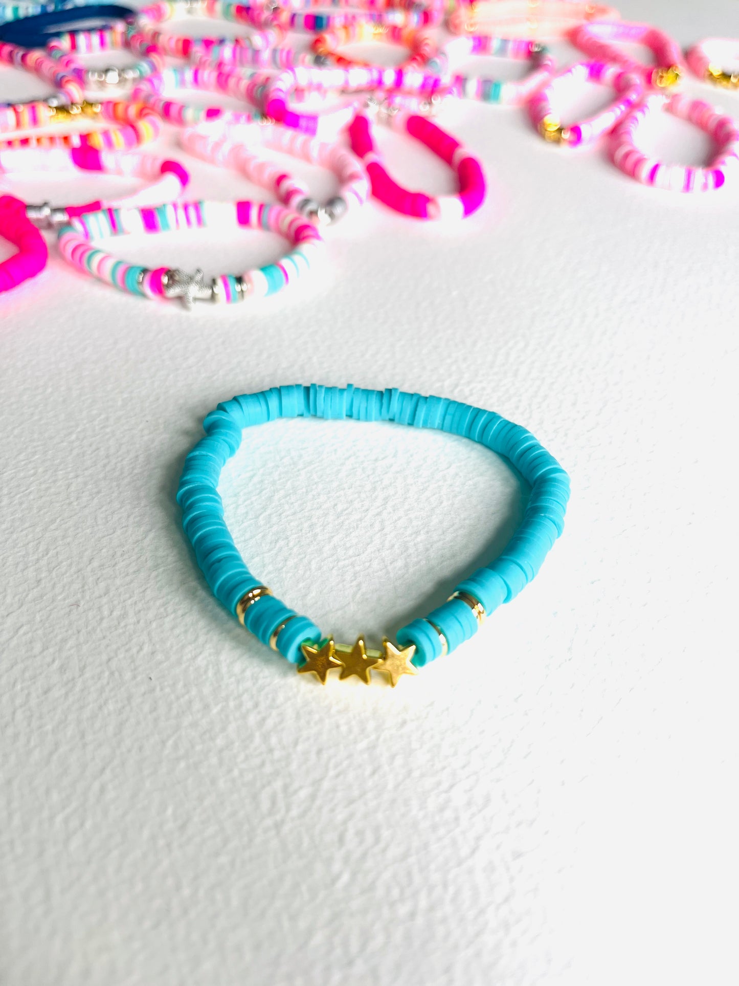 Happy Heishi bead bracelets!