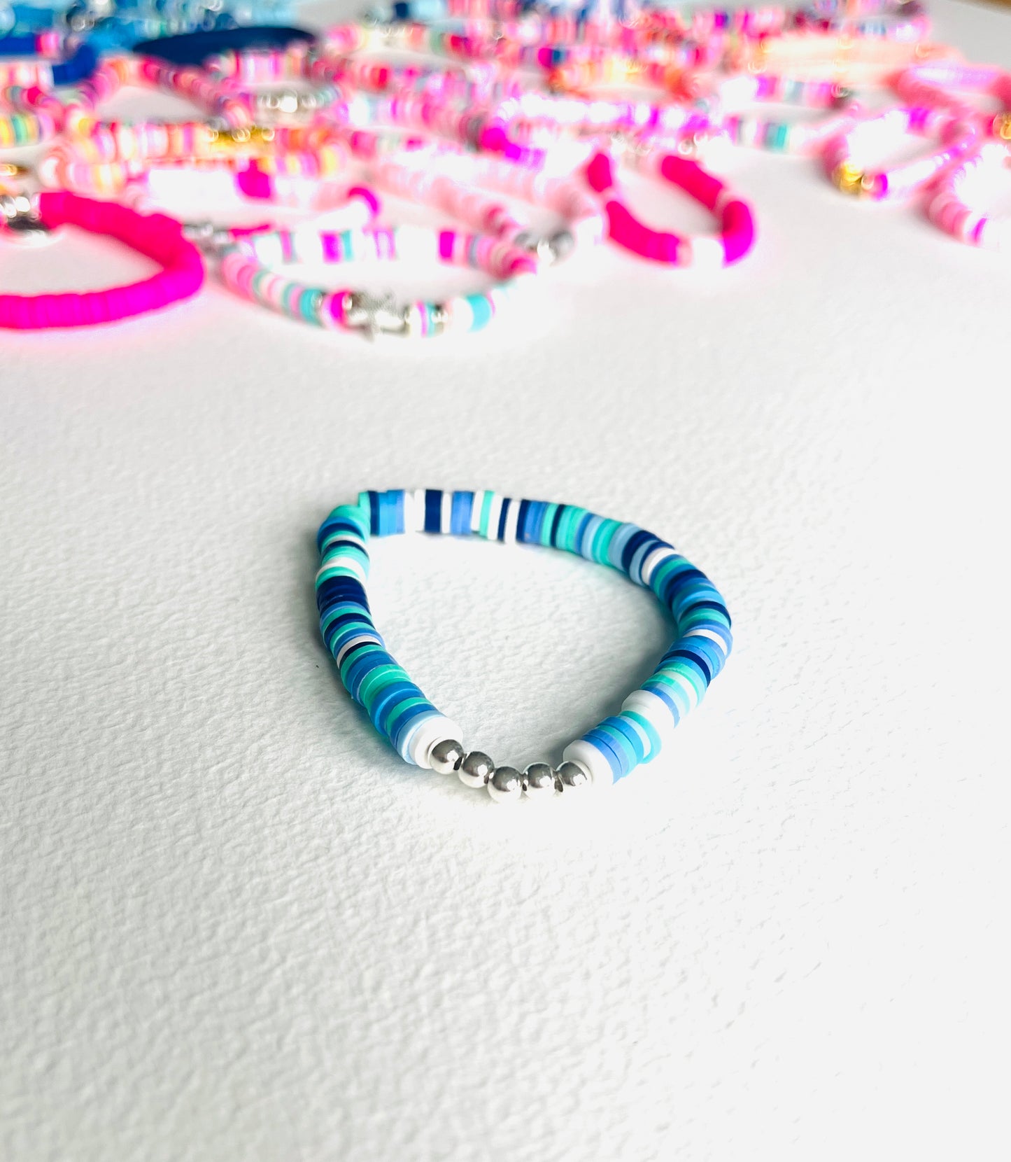Happy Heishi bead bracelets!