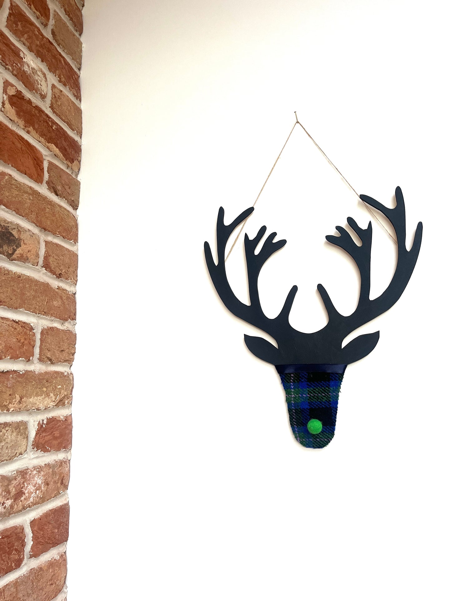 Harris tweed stag heads