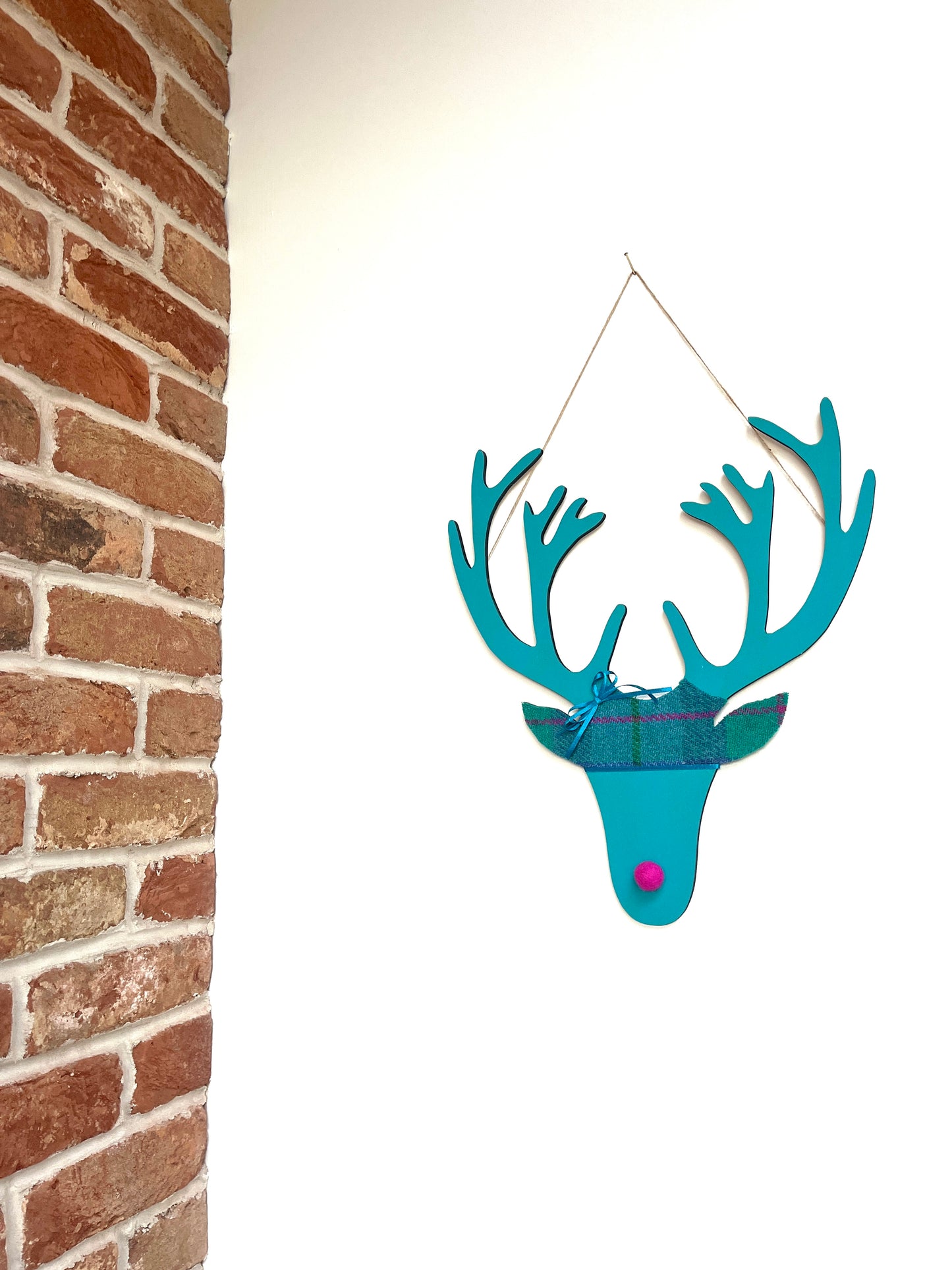 Harris tweed stag heads