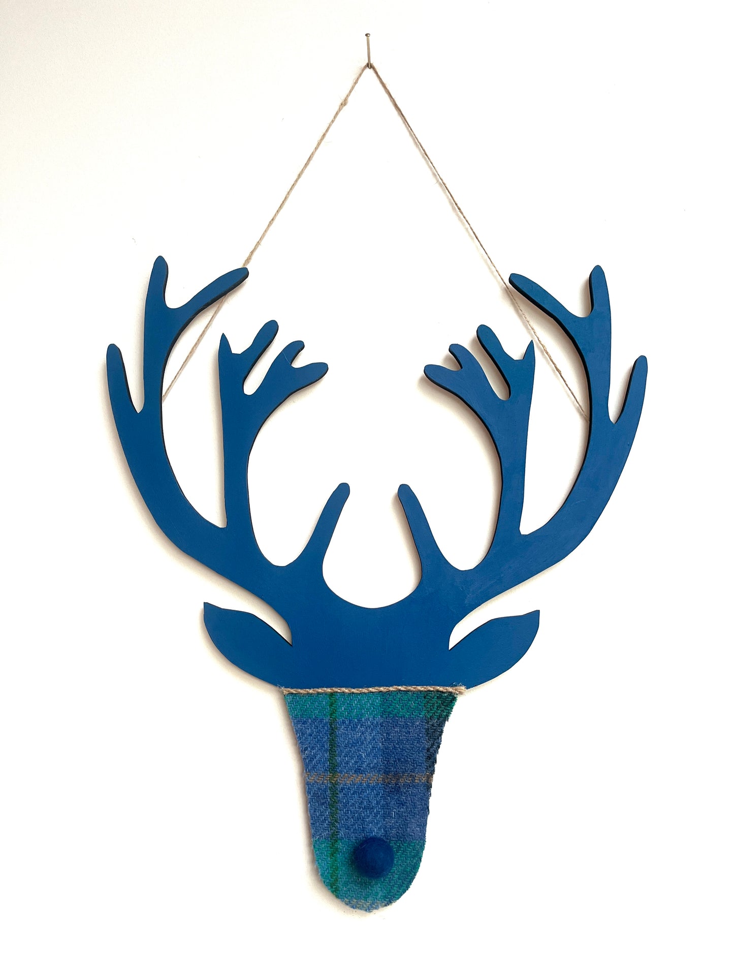 Harris tweed stag heads