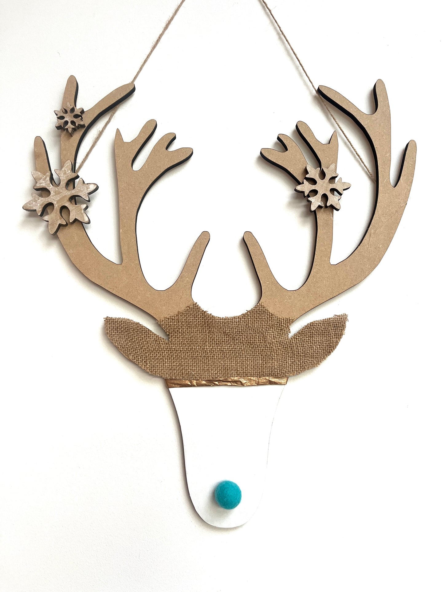 Harris tweed stag heads