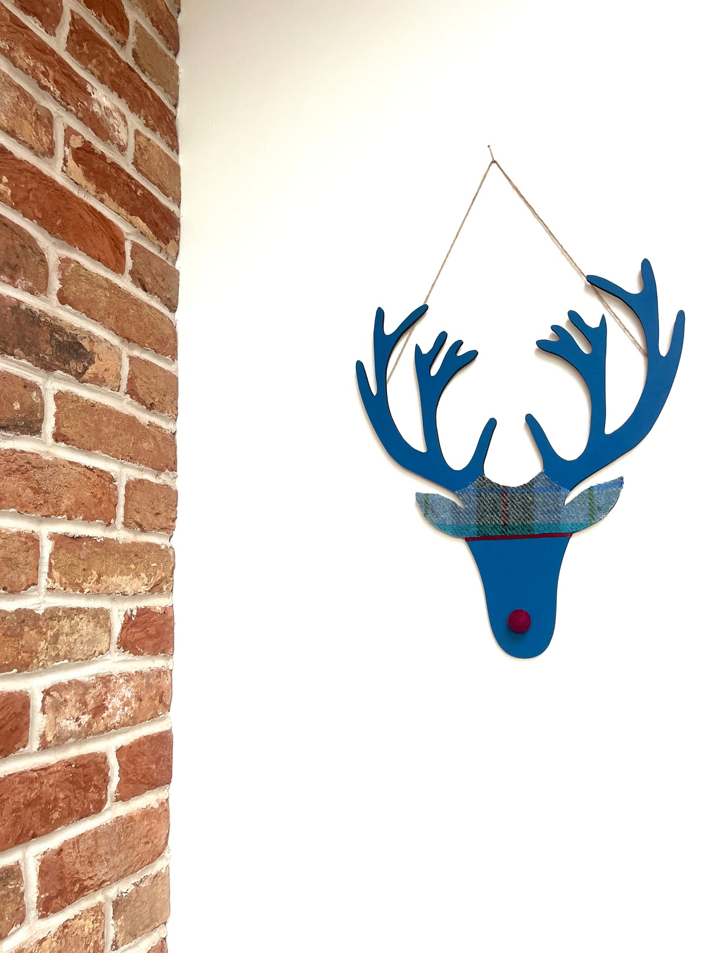Harris tweed stag heads