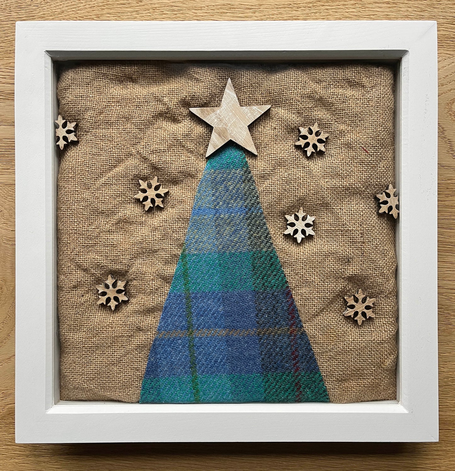 Framed Tweed Christmas Tree