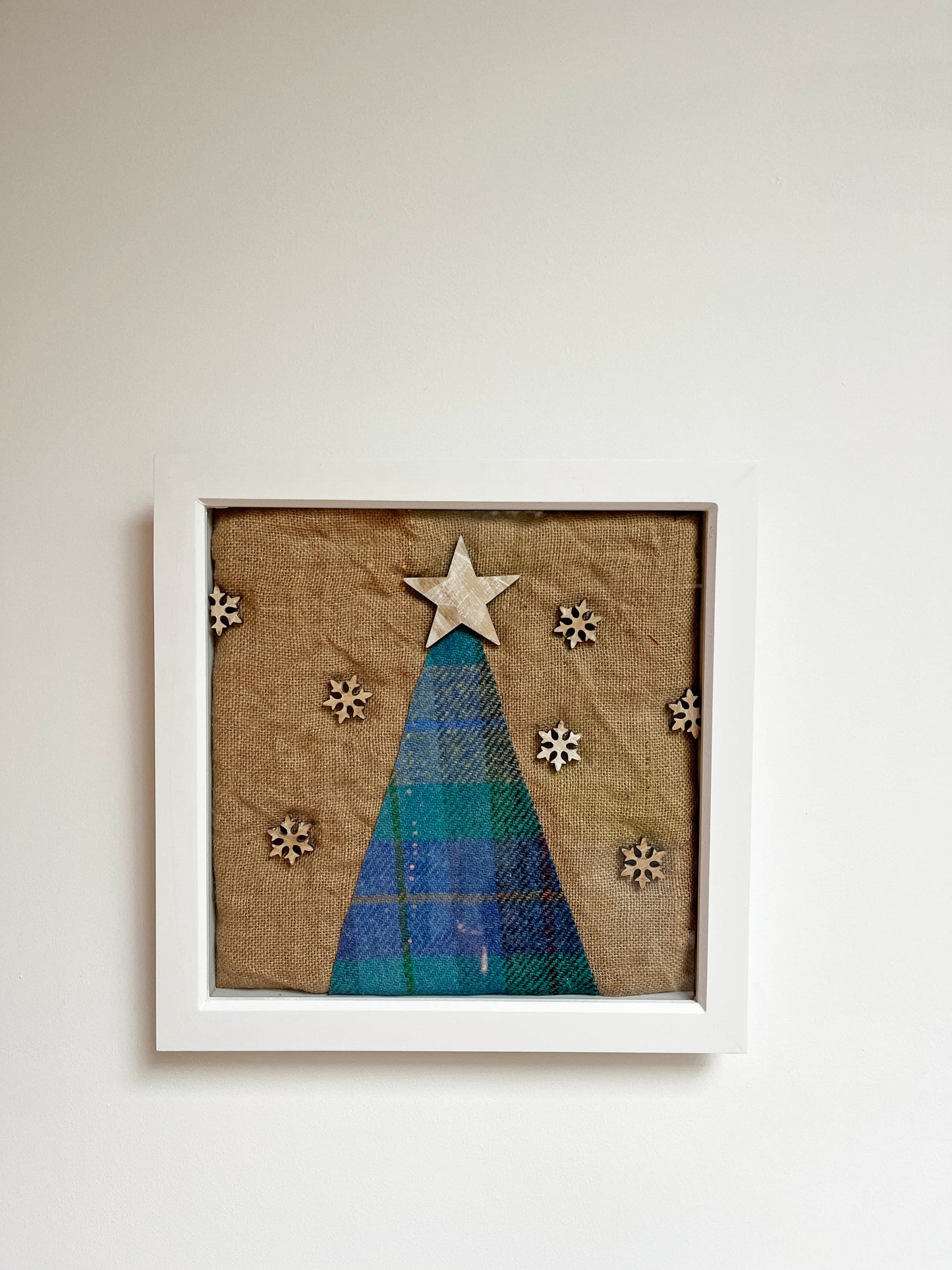 Framed Tweed Christmas Tree