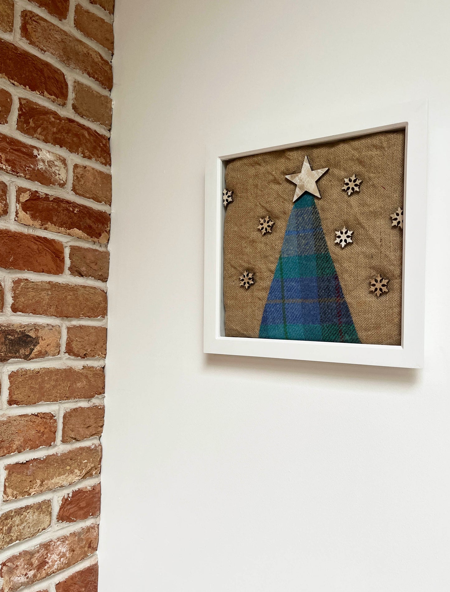 Framed Tweed Christmas Tree