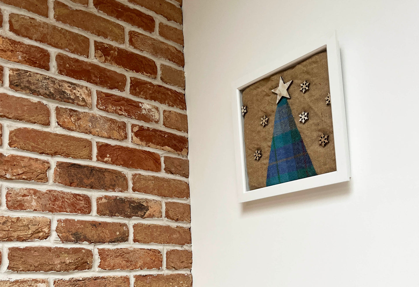 Framed Tweed Christmas Tree