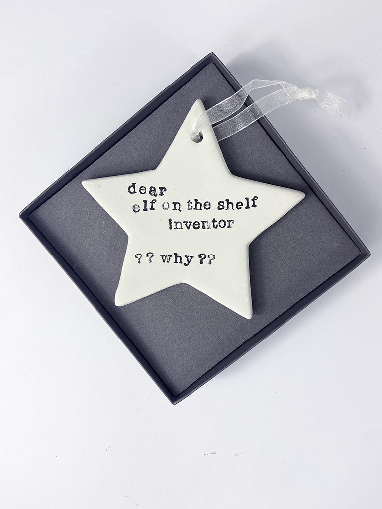 Handmade decorations - personalised hanging stars