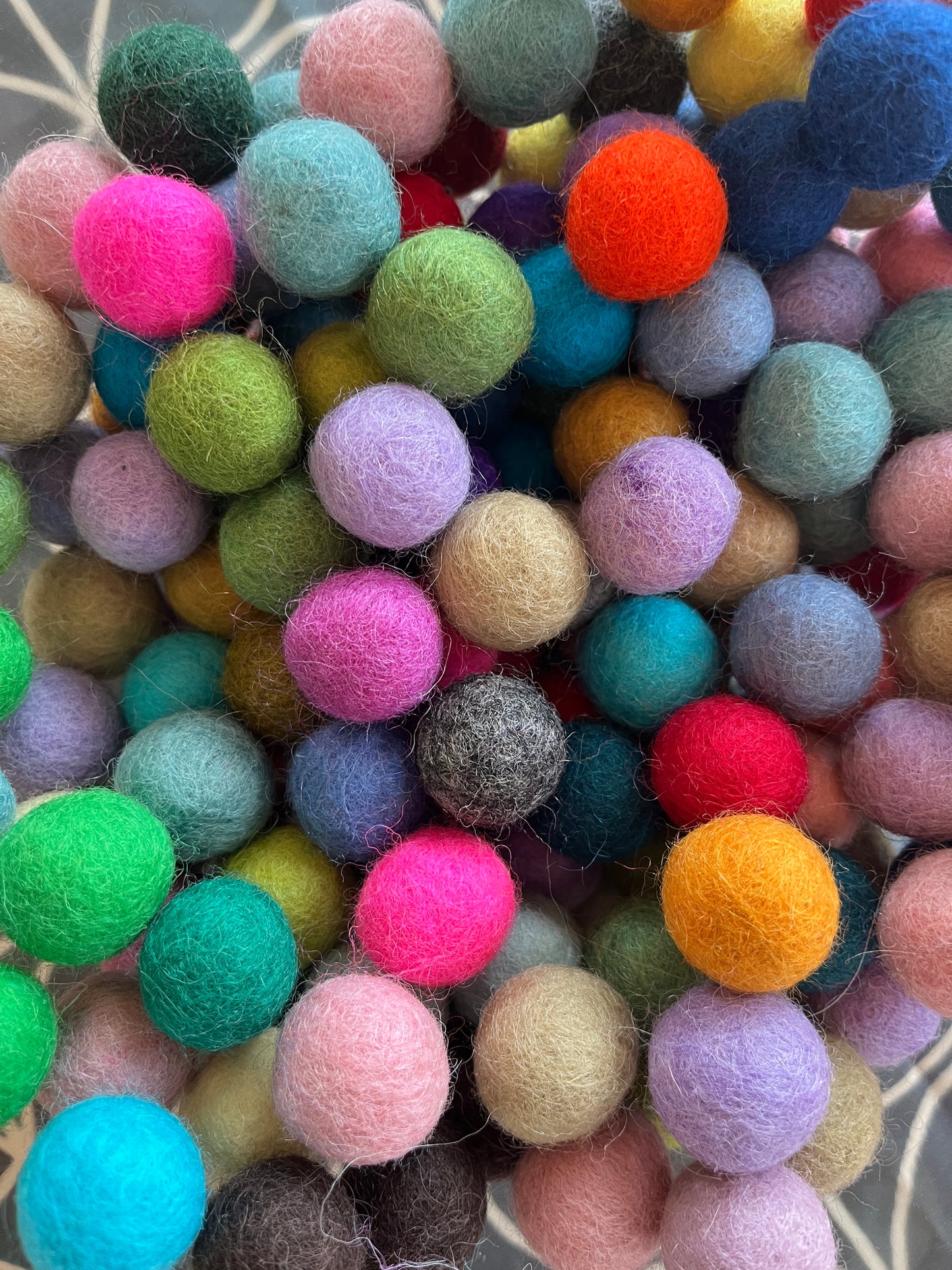 Felt Ball Hearts