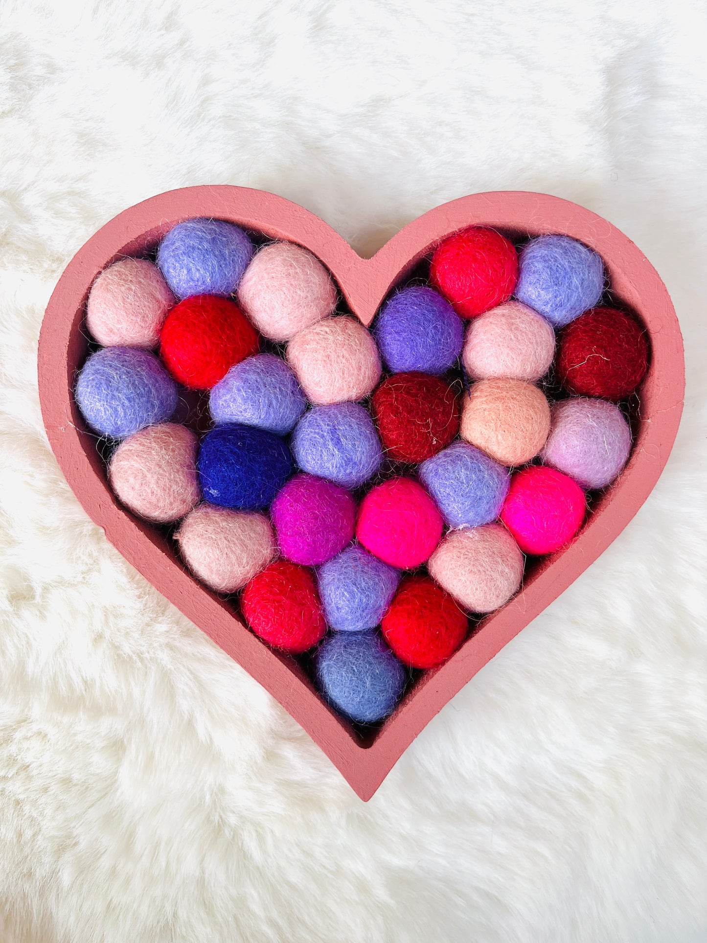 Felt Ball Hearts
