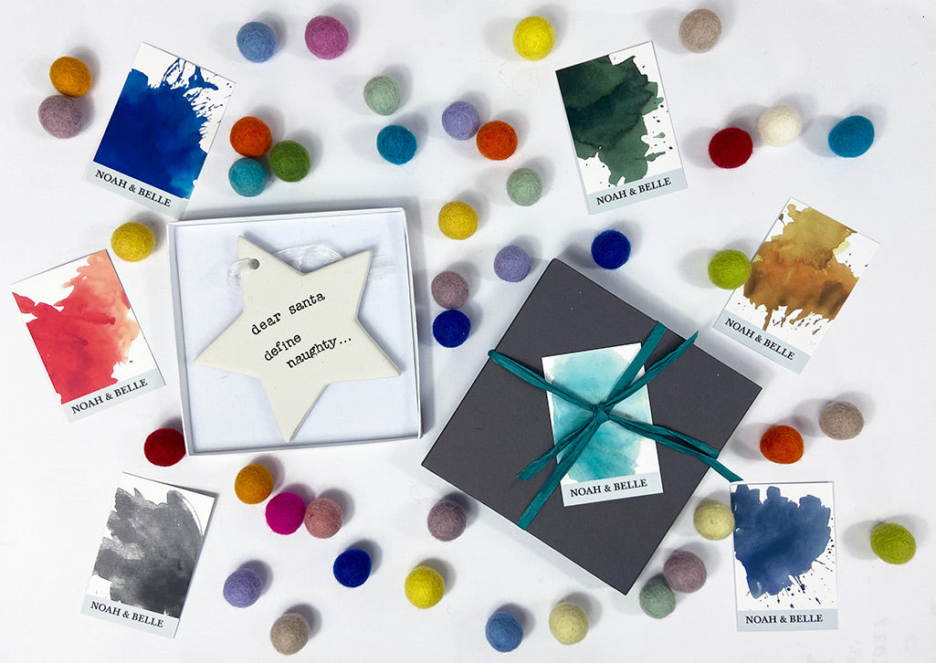 Handmade decorations - personalised hanging stars