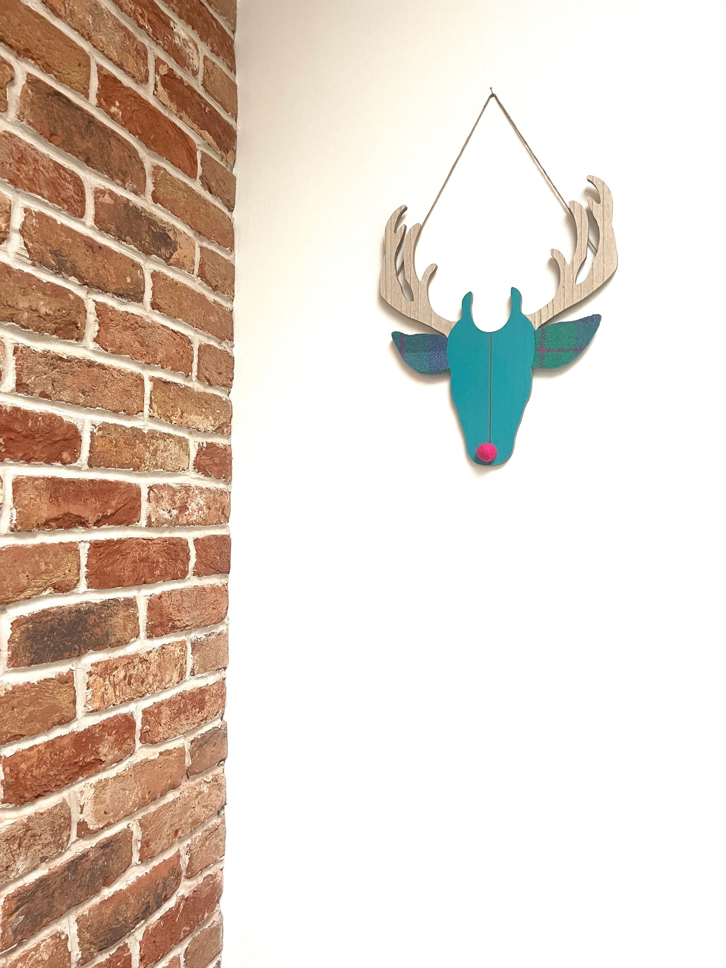 Harris tweed stag heads