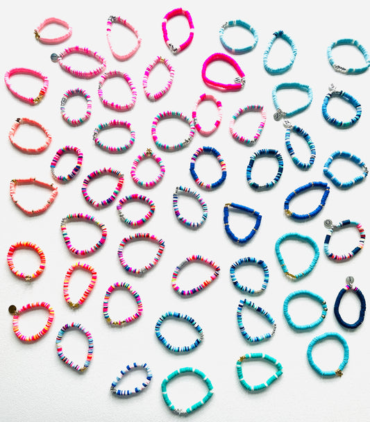 Happy Heishi bead bracelets!