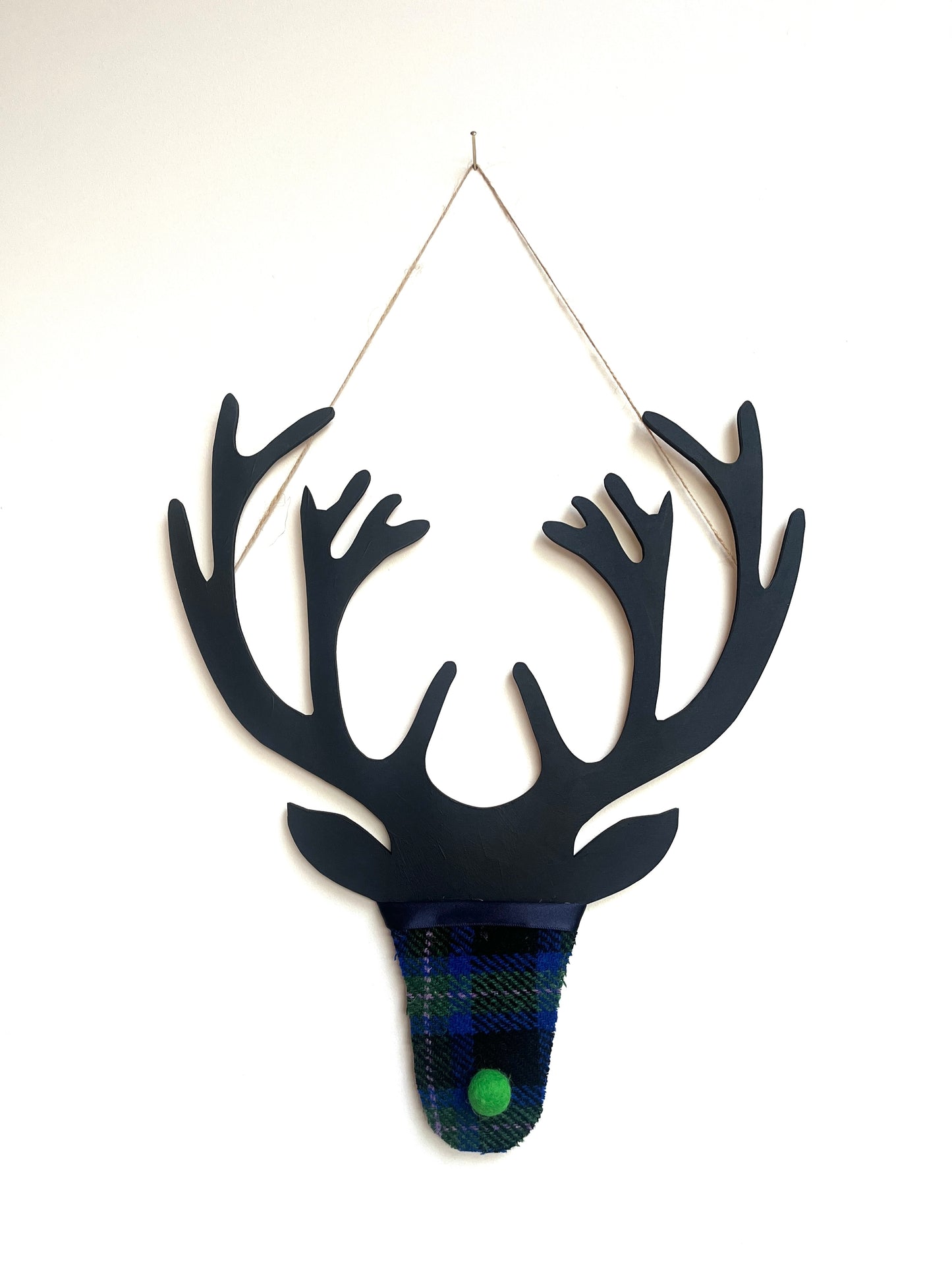 Harris tweed stag heads