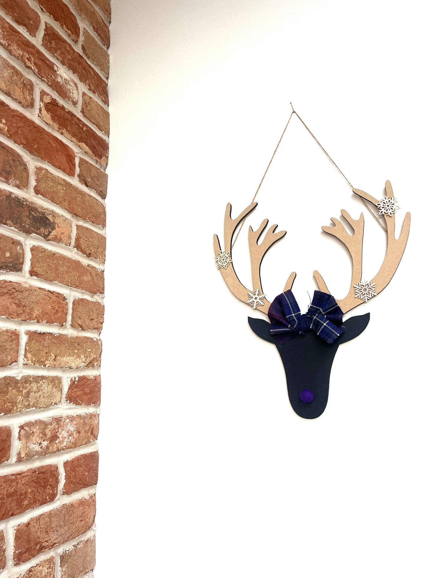 Harris tweed stag heads