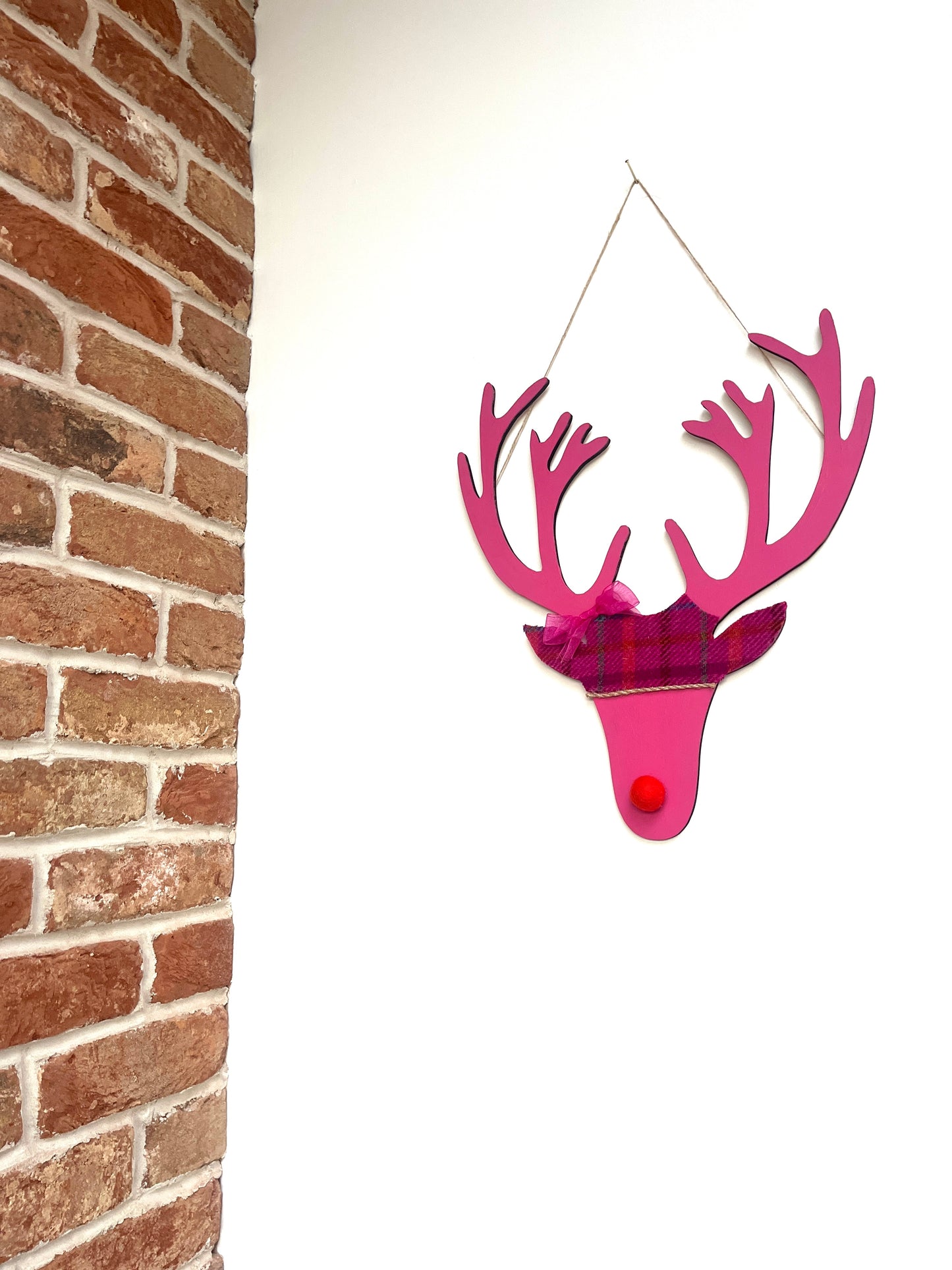 Harris tweed stag heads