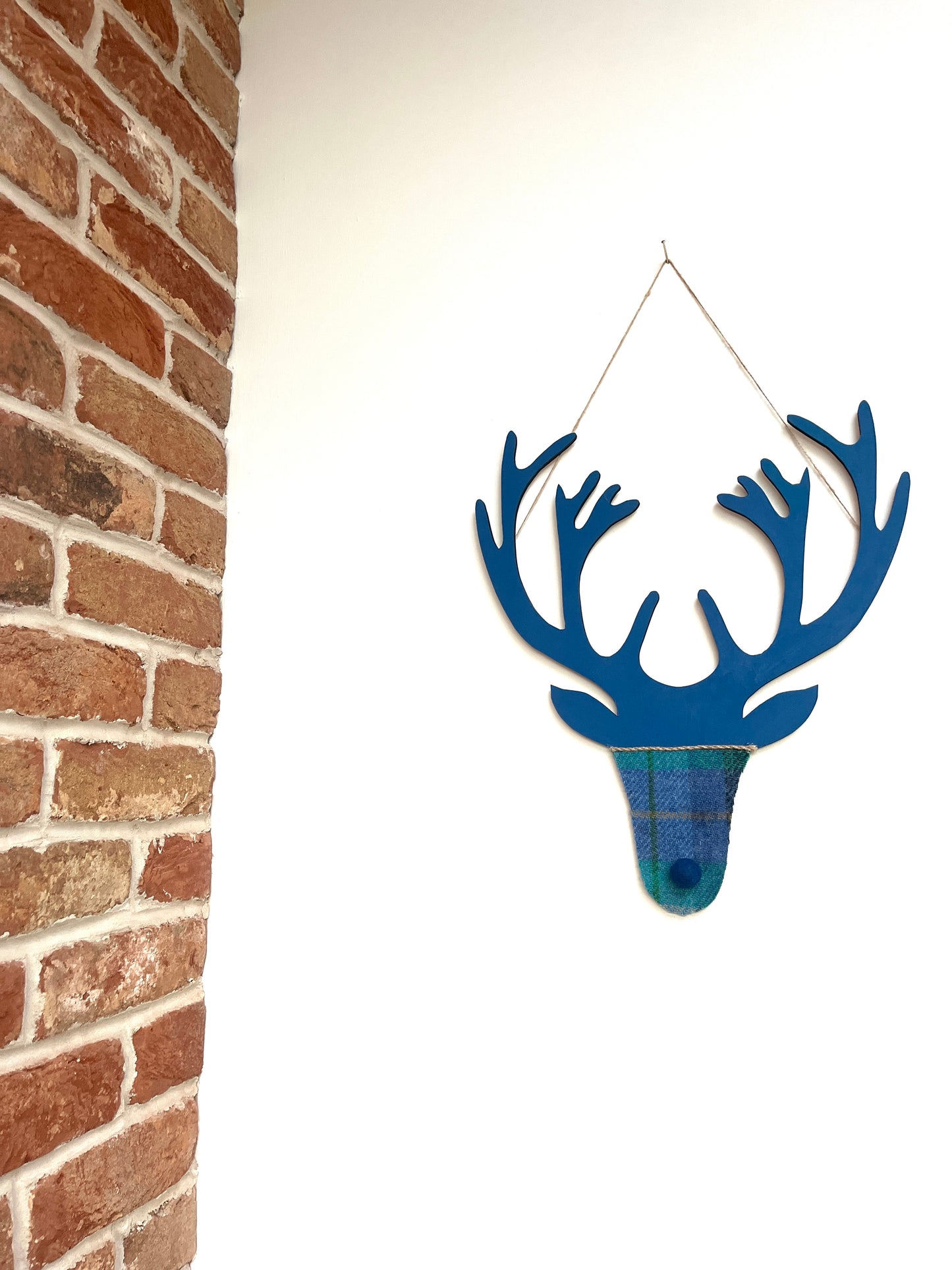 Harris tweed stag heads