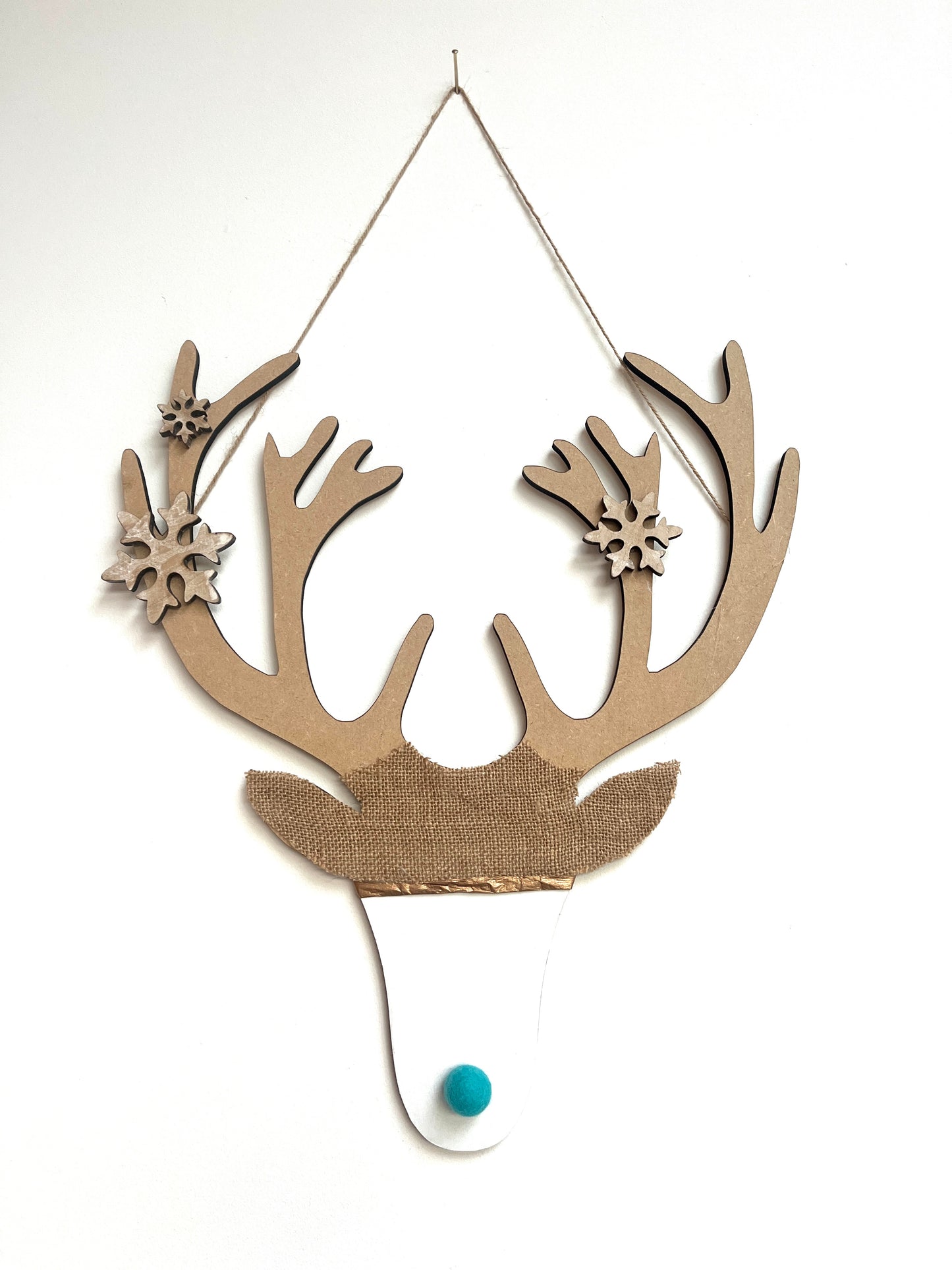 Harris tweed stag heads