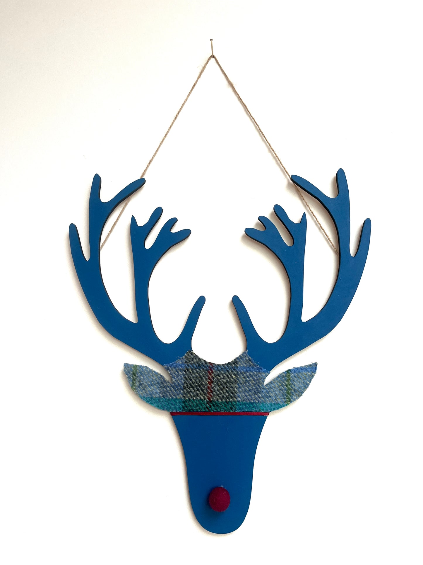 Harris tweed stag heads