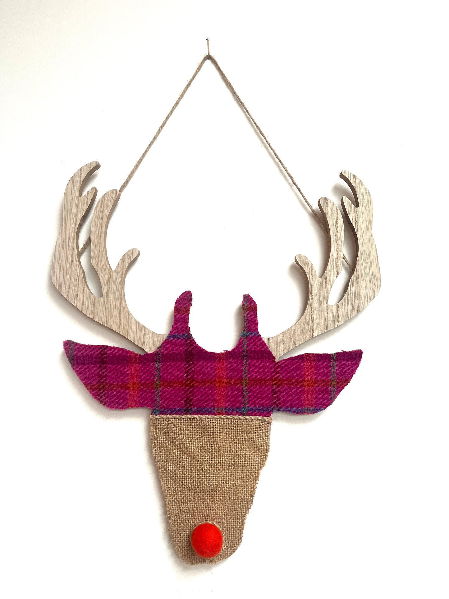 Harris tweed stag heads