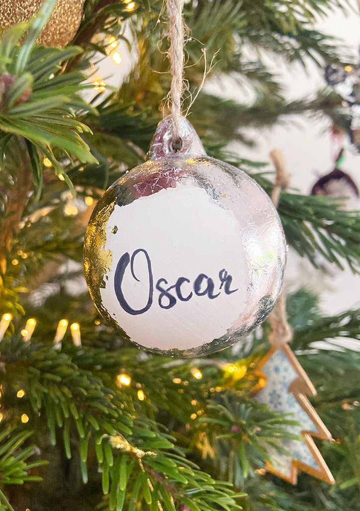 Handmade peronalised bauble