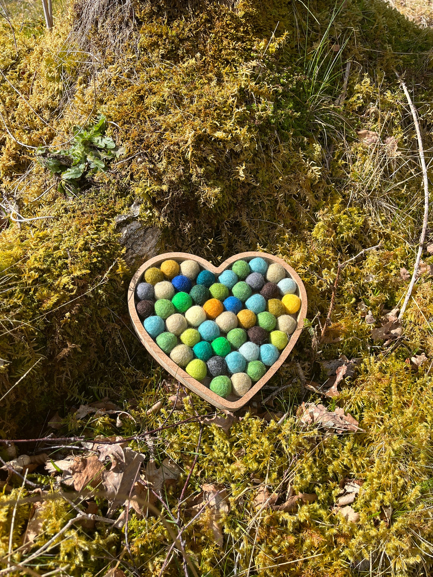 Felt Ball Hearts