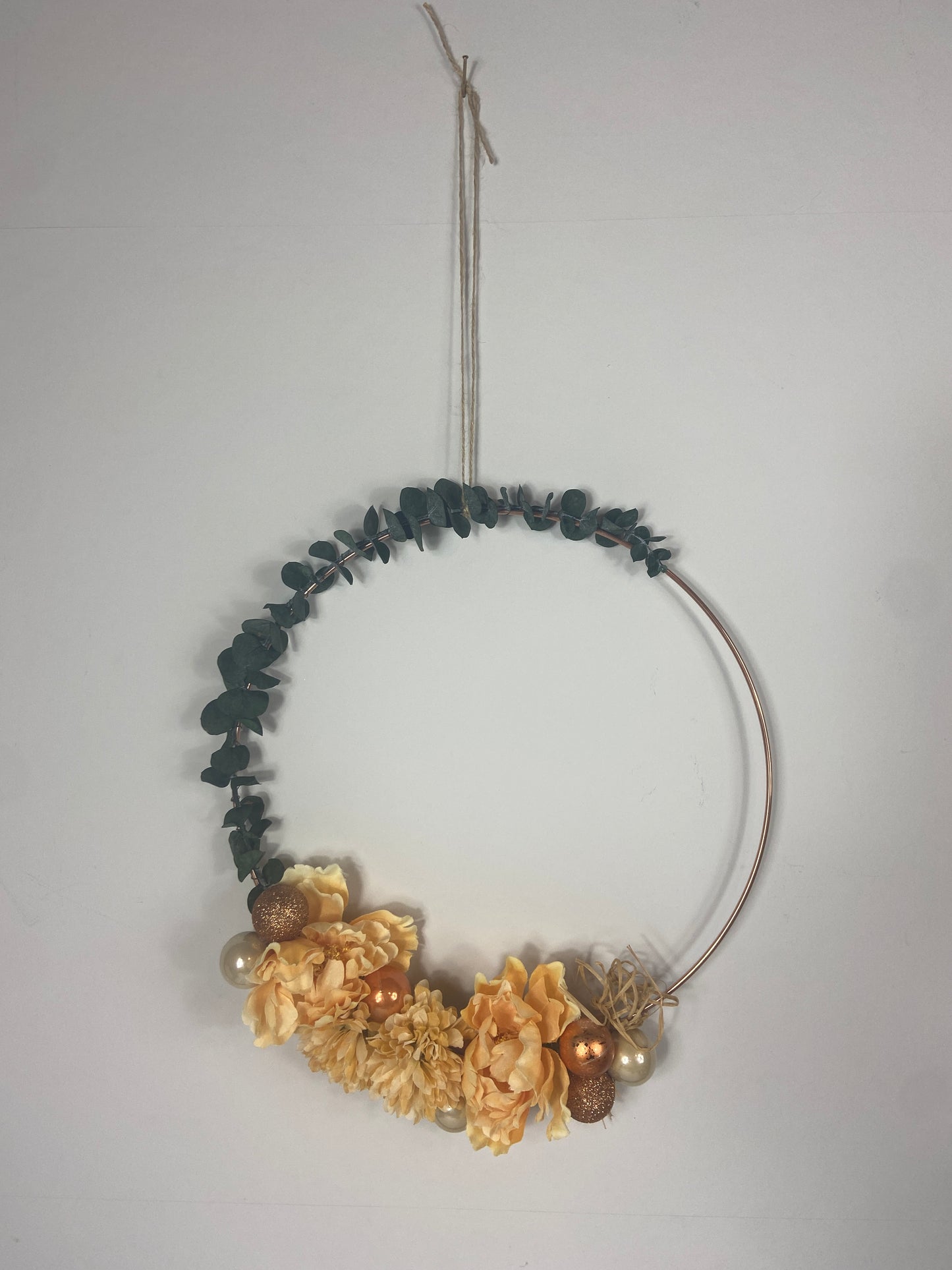 Yellow and Gold floral wreath