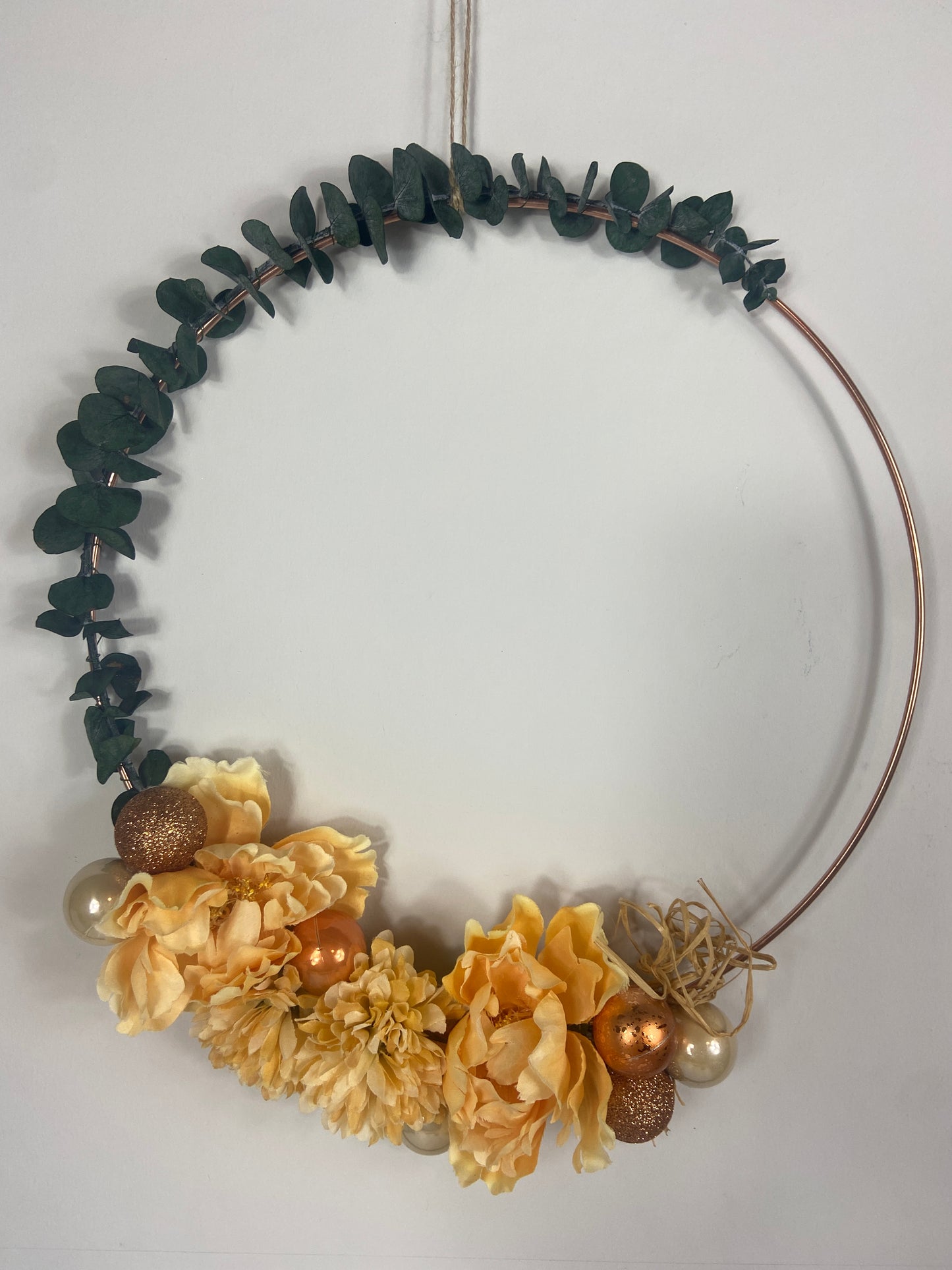 Yellow and Gold floral wreath