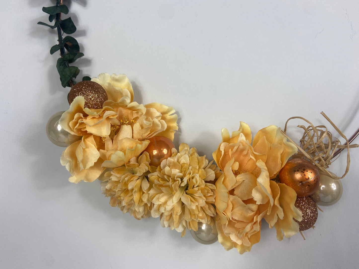 Yellow and Gold floral wreath