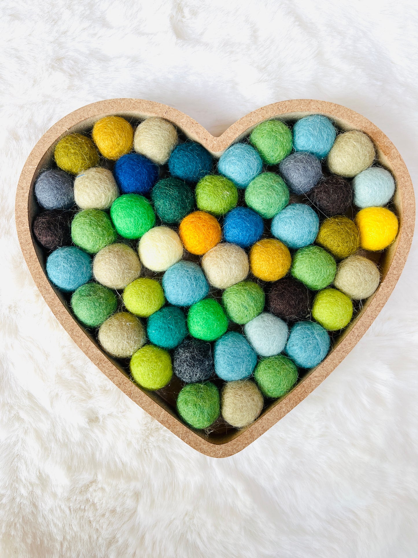 Felt Ball Hearts