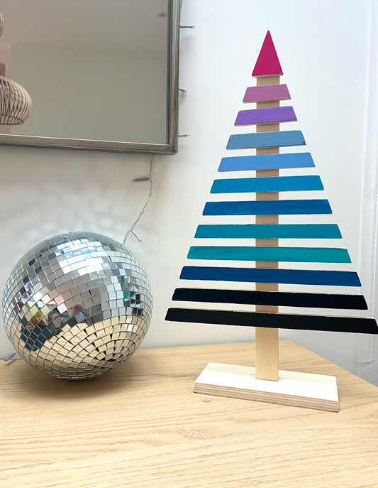 Scandi handpainted rainbow tree